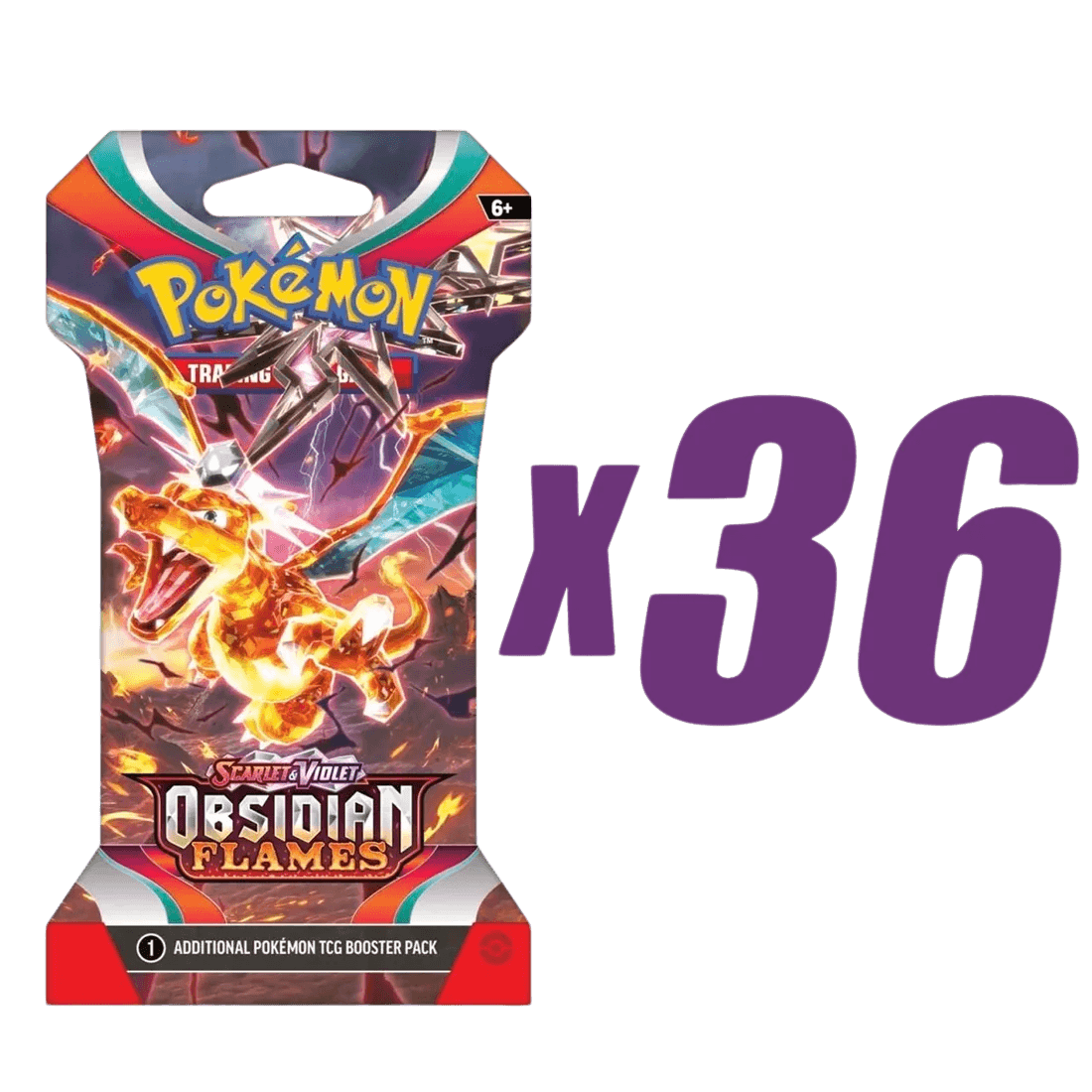 Scarlet & Violet: Obsidian Flames - 36x Sleeved Booster Pack (Online Only)