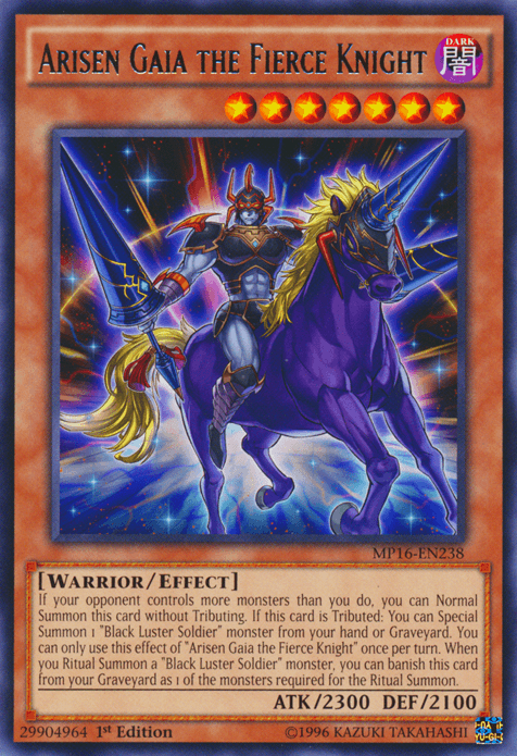 Arisen Gaia the Fierce Knight [MP16-EN238] Rare (ONLINE ORDER ONLY)