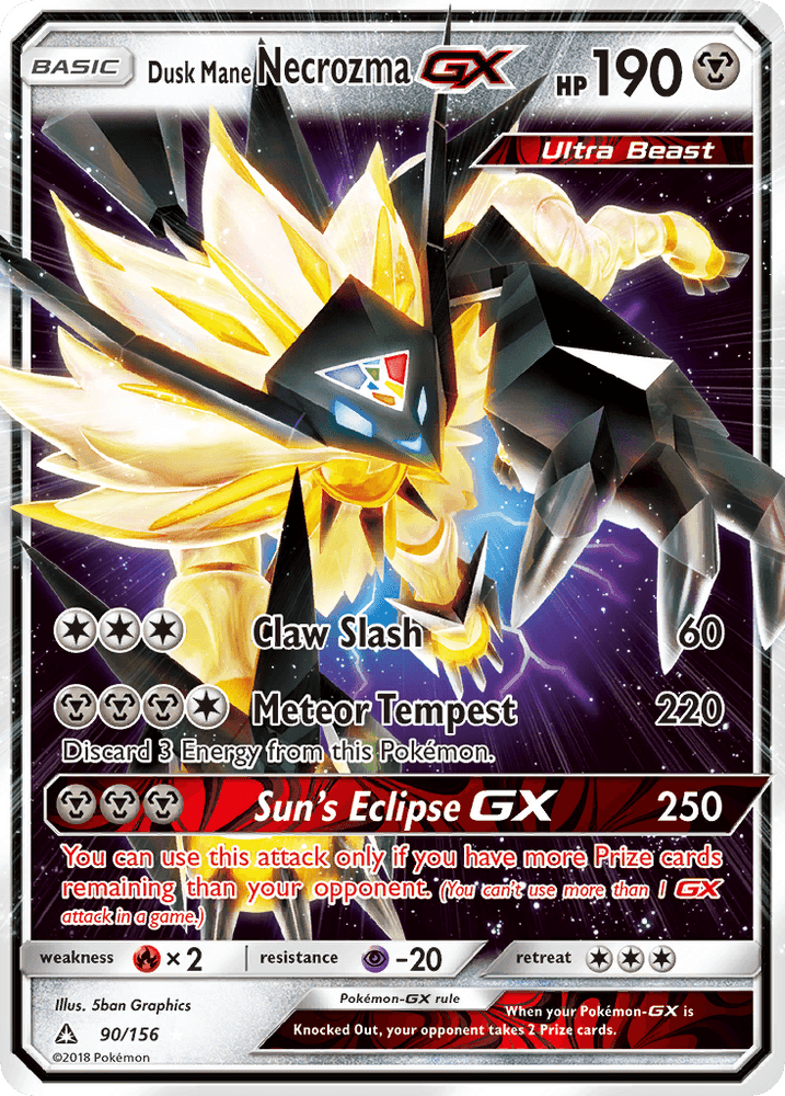 Dusk Mane Necrozma GX (90/156) [Sun & Moon: Ultra Prism] (Online Only)