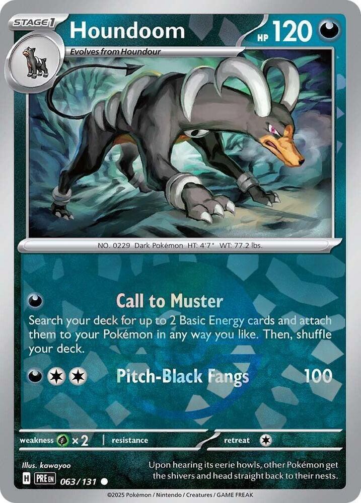 Houndoom (063/131) (Poke Ball Pattern) [Scarlet & Violet: Prismatic Evolutions] (Online Only)