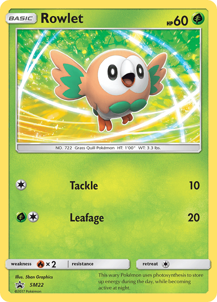 Rowlet (SM22) [Sun & Moon: Black Star Promos] (Online Only)