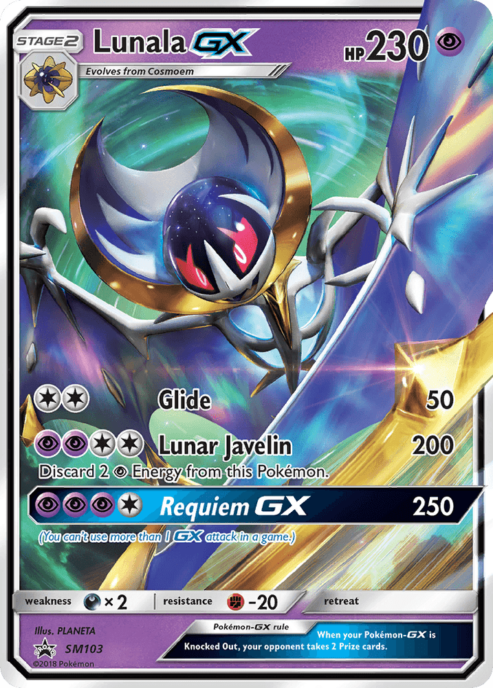 Lunala GX (SM103) [Sun & Moon: Black Star Promos] (Online Only)