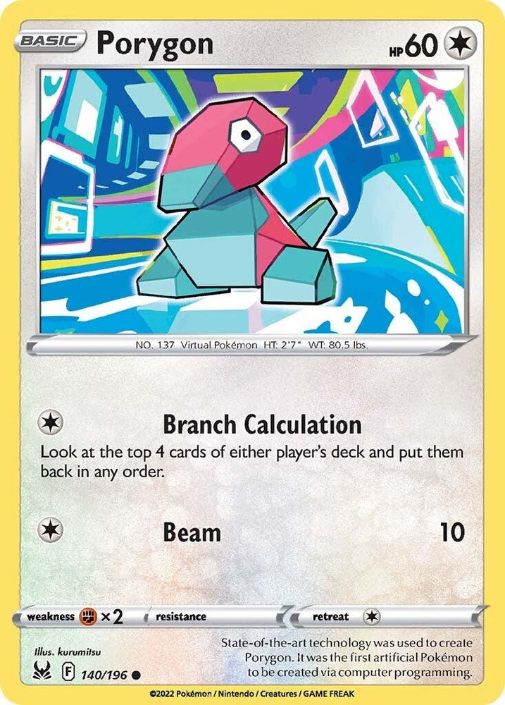 Porygon (140/196) [Sword & Shield: Lost Origin] (Online Only)
