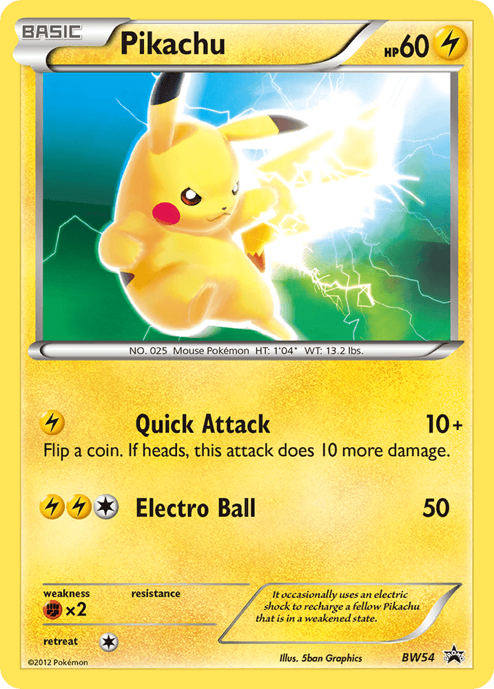 Pikachu (BW54) [Black & White: Black Star Promos] (Online Only)