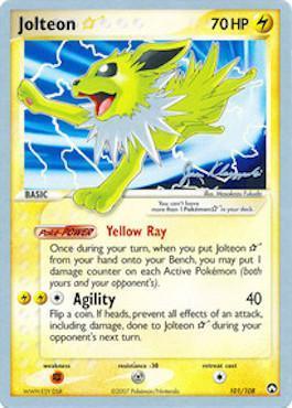 Jolteon Star (101/108) (Psychic Lock - Jason Klaczynski) [World Championships 2008] (Online Only)