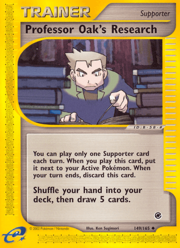 Professor Oak's Research (149/165) [Expedition: Base Set] (Online Only)