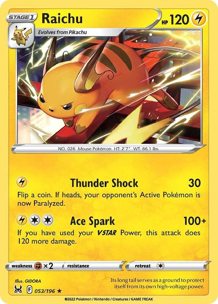 Raichu (053/196) [Sword & Shield: Lost Origin] (Online Only)