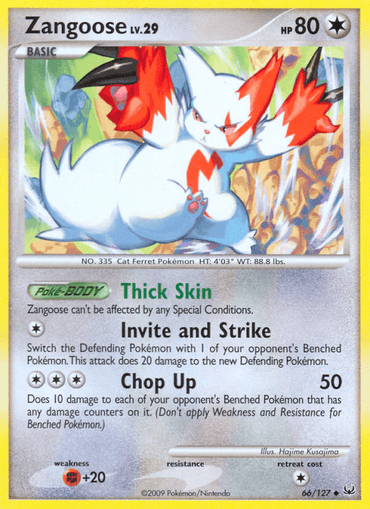 Zangoose (66/127) [Platinum: Base Set] (Online Only)