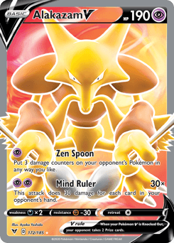 Alakazam V (172/185) [Sword & Shield: Vivid Voltage] (Online Only)