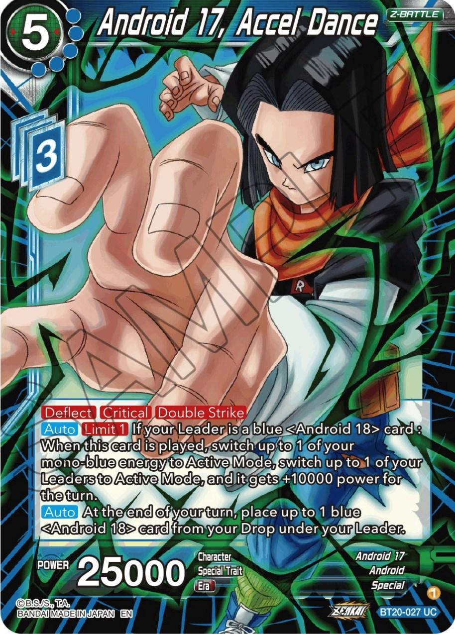 Android 17, Accel Dance (BT20-027) [Power Absorbed] (ONLINE ORDER ONLY)