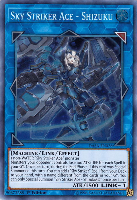 Sky Striker Ace - Shizuku [DASA-EN028] Super Rare (ONLINE ORDER ONLY)