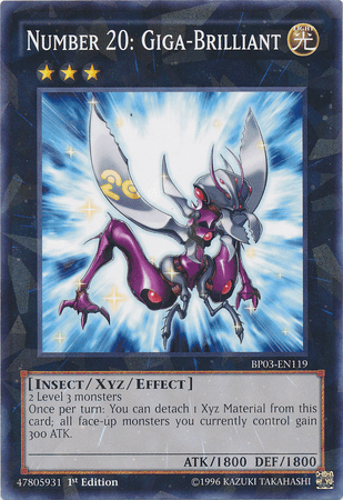 Number 20: Giga-Brilliant [BP03-EN119] Shatterfoil Rare (ONLINE ORDER ONLY)
