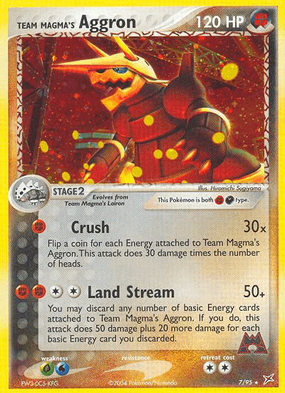 Team Magma's Aggron (7/95) [EX: Team Magma vs Team Aqua] (Online Only)