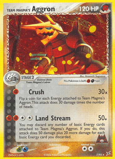 Team Magma's Aggron (7/95) [EX: Team Magma vs Team Aqua] (Online Only)
