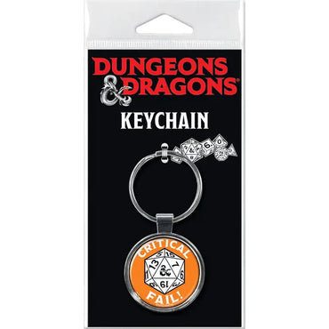 Dungeons & Dragons: Critical Fail Keychain (ONLINE ORDER ONLY)