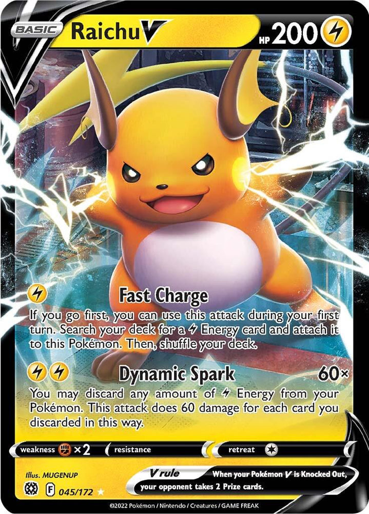 Raichu V (045/172) [Sword & Shield: Brilliant Stars] (Online Only)