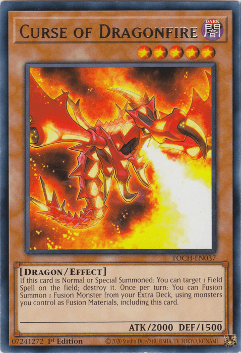 Curse of Dragonfire [TOCH-EN037] Rare (ONLINE ORDER ONLY)