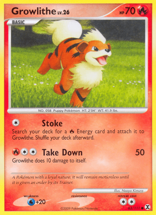 Growlithe (63/111) [Platinum: Rising Rivals] (Online Only)