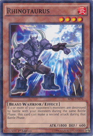 Rhinotaurus [BP03-EN076] Shatterfoil Rare (ONLINE ORDER ONLY)