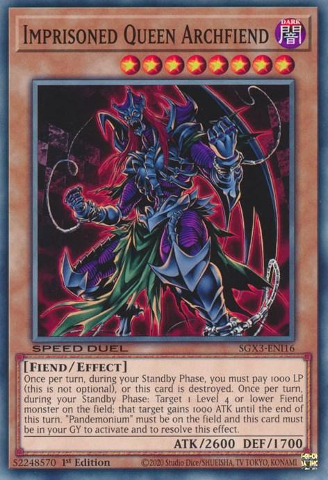 Imprisoned Queen Archfiend [SGX3-ENI16] Common (ONLINE ORDER ONLY)