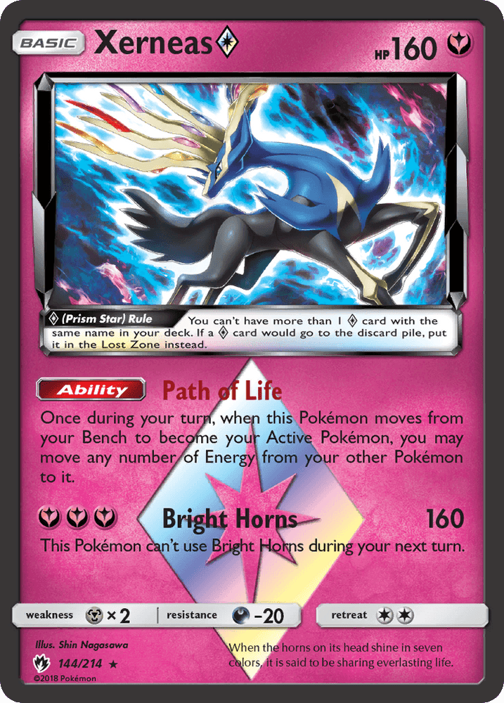 Xerneas (144/214) (Prism Star) [Sun & Moon: Lost Thunder] (Online Only)