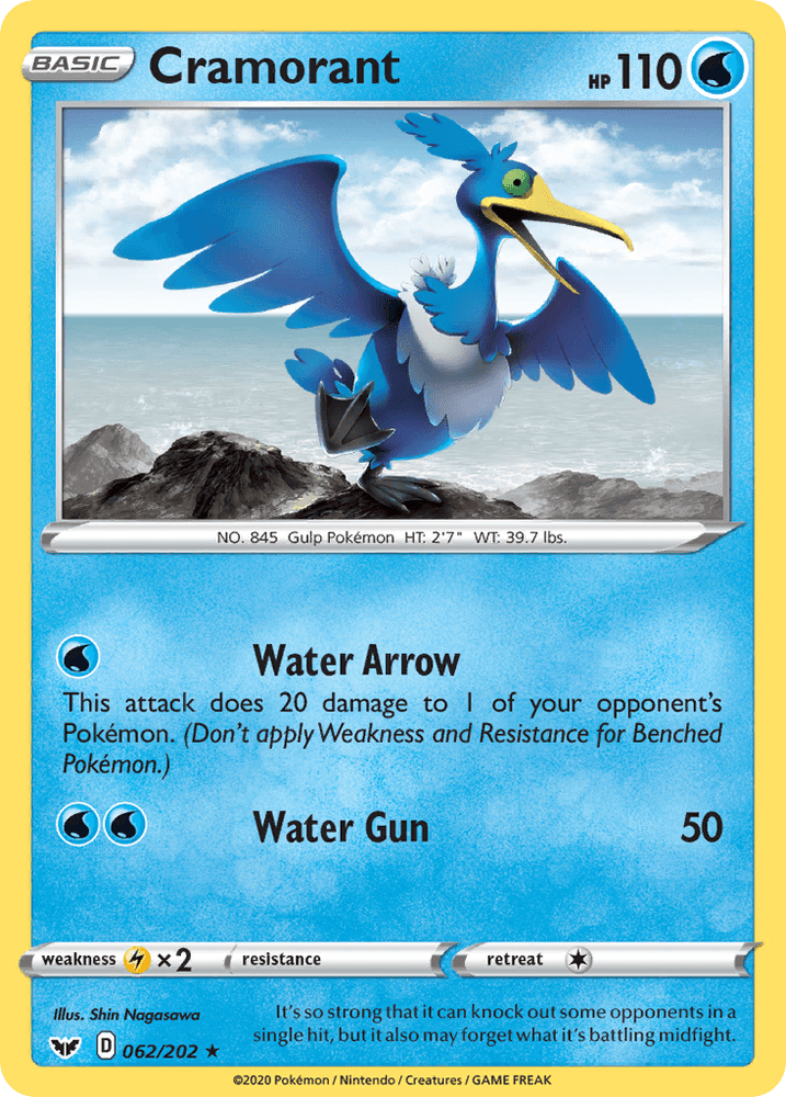 Cramorant (062/202) [Sword & Shield: Base Set] (Online Only)