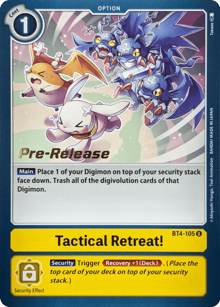 Tactical Retreat! [BT4-105] [Great Legend Pre-Release Promos] (ONLINE ORDER ONLY)