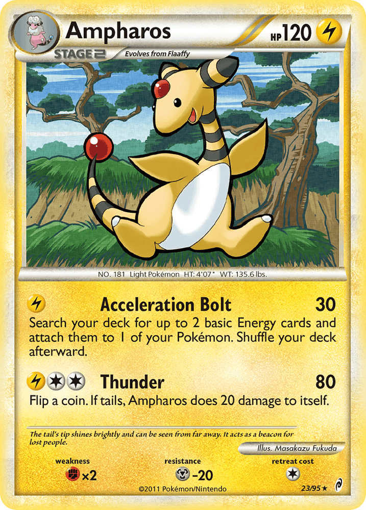 Ampharos (23/95) [HeartGold & SoulSilver: Call of Legends] (Online Only)