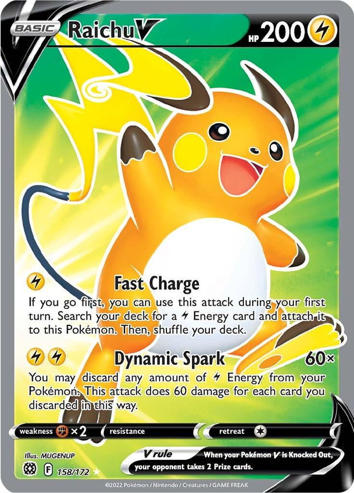 Raichu V (158/172) [Sword & Shield: Brilliant Stars] (Online Only)