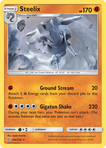 Steelix (104/236) [Sun & Moon: Unified Minds] (Online Only)