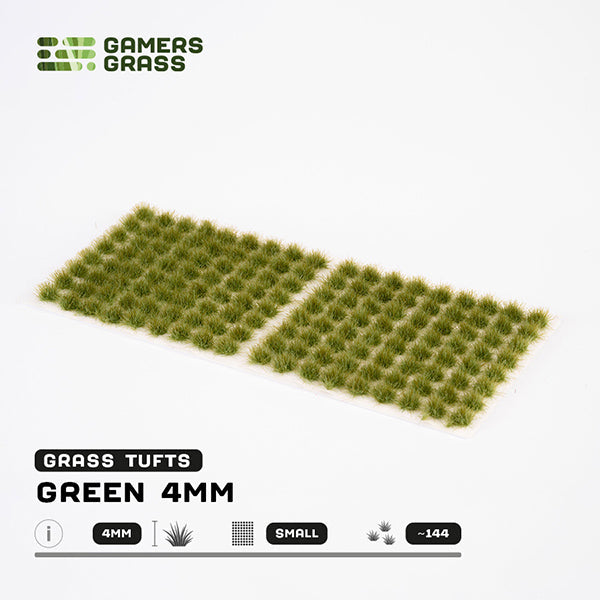Gamers Grass Tufts: Green 4mm- Small (ONLINE ORDER ONLY)