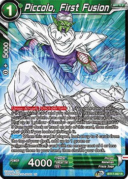 Piccolo, First Fusion (BT17-067) [Ultimate Squad] (ONLINE ORDER ONLY)