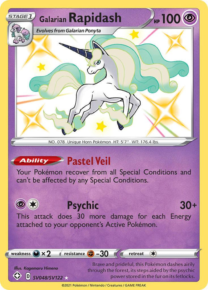 Galarian Rapidash (SV048/SV122) [Sword & Shield: Shining Fates] (Online Only)