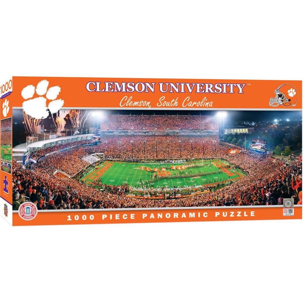 Clemson Tigers - 1000 Piece Panoramic Jigsaw Puzzle - Center View (ONLINE ORDER ONLY)