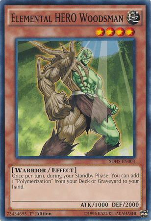 Elemental Hero Woodsman [SDHS-EN003] Common (ONLINE ORDER ONLY)