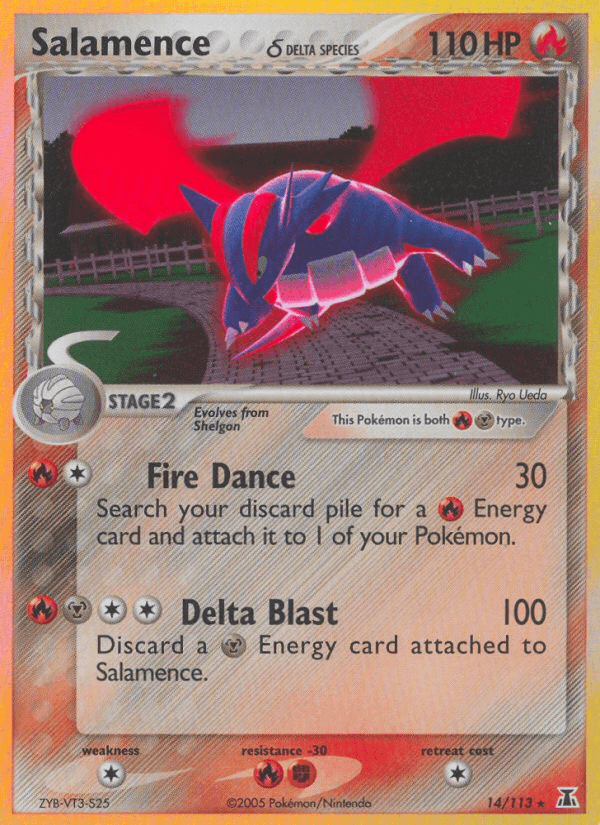 Salamence (14/113) (Delta Species) [EX: Delta Species] (Online Only)
