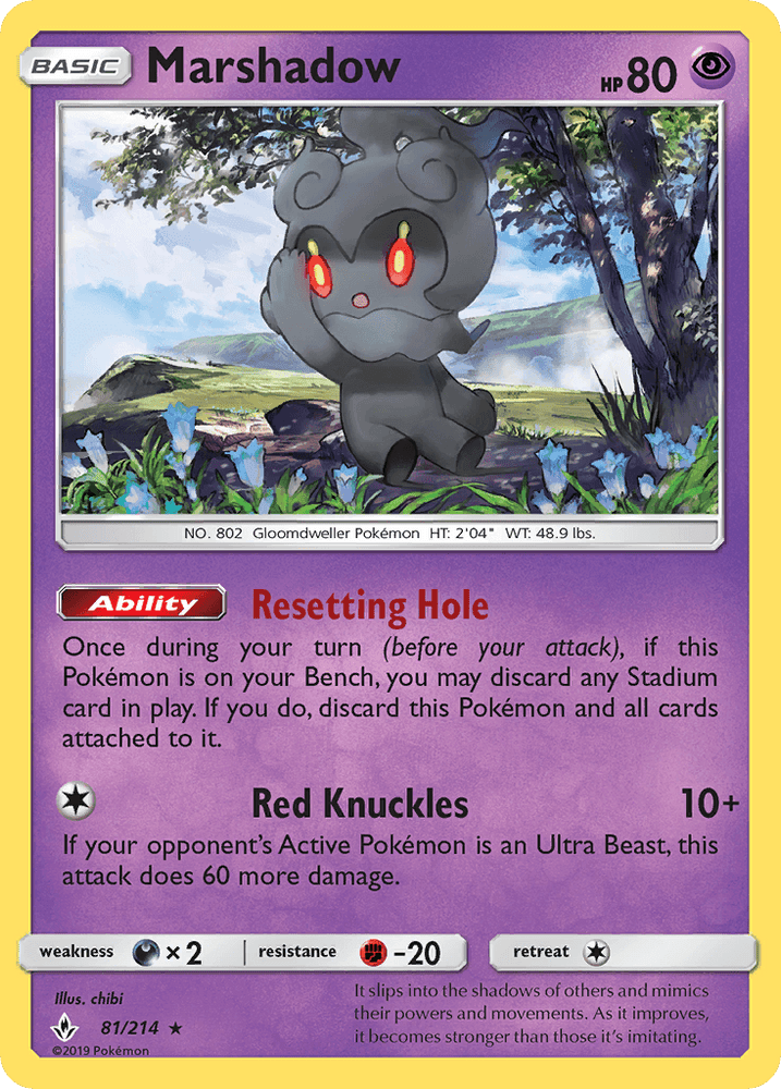 Marshadow (81/214) [Sun & Moon: Unbroken Bonds] (Online Only)