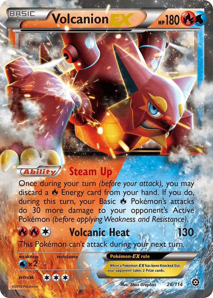 Volcanion EX (26/114) [XY: Steam Siege] (Online Only)