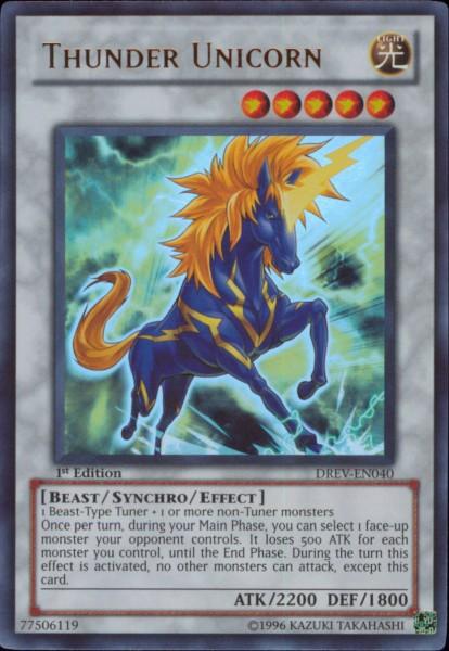 Thunder Unicorn [DREV-EN040] Ultra Rare (ONLINE ORDER ONLY)