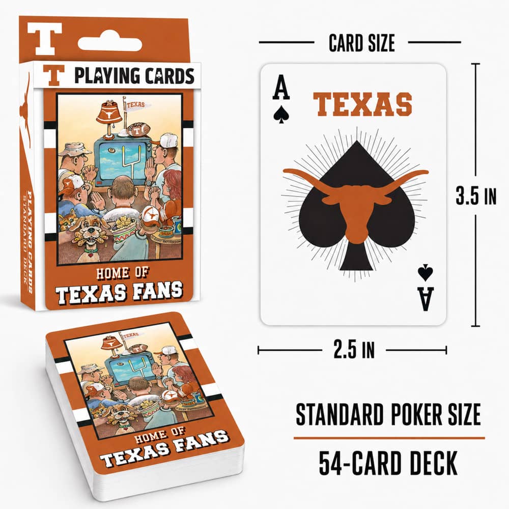Texas Longhorns Fan Deck Playing Cards - 54 Card Deck