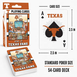 Texas Longhorns Fan Deck Playing Cards - 54 Card Deck