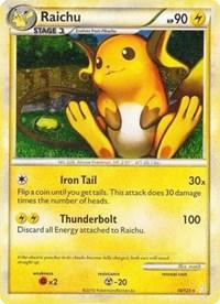 Raichu (10/123) (Cracked Ice Holo) [HeartGold & SoulSilver: Base Set] (Online Only)