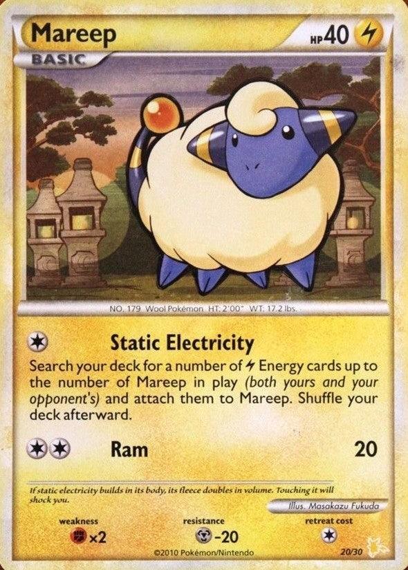 Mareep (20/30) [HeartGold & SoulSilver: Trainer Kit - Raichu] (Online Only)