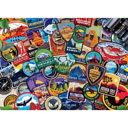 Patches of the National Parks 1000 Piece Jigsaw Puzzle (ONLINE ORDER ONLY)