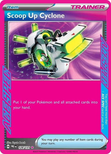Scoop Up Cyclone (128/131) [Scarlet & Violet: Prismatic Evolutions] (Online Only)