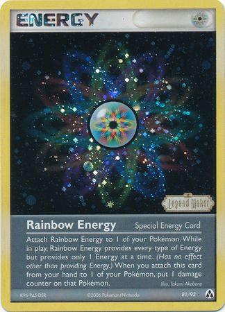 Rainbow Energy (81/92) (Stamped) [EX: Legend Maker] (Online Only)