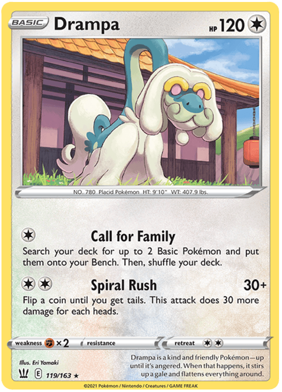 Drampa (119/163) [Sword & Shield: Battle Styles] (Online Only)