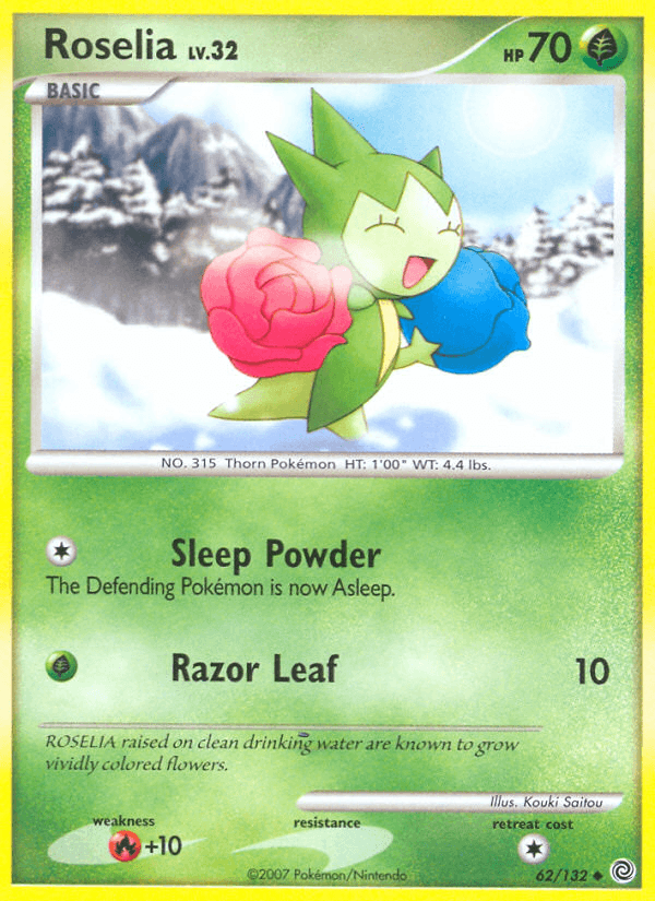 Roselia (62/132) [Diamond & Pearl: Secret Wonders] (Online Only)