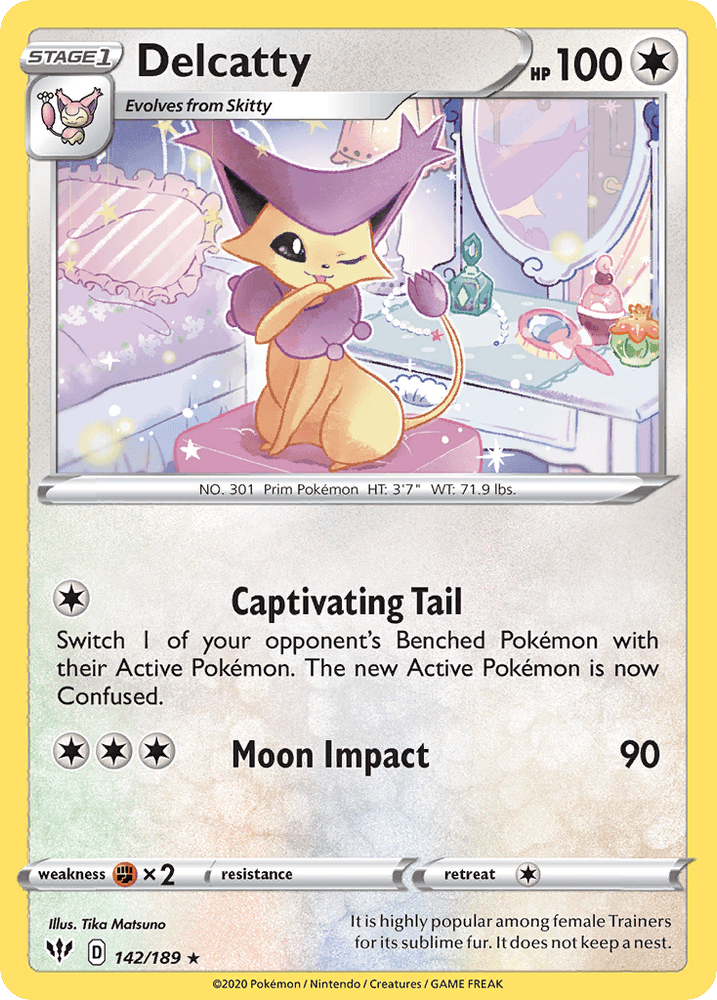 Delcatty (142/189) [Sword & Shield: Darkness Ablaze] (Online Only)