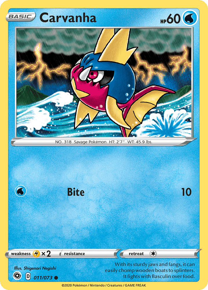 Carvanha (011/073) [Sword & Shield: Champion's Path] (Online Only)